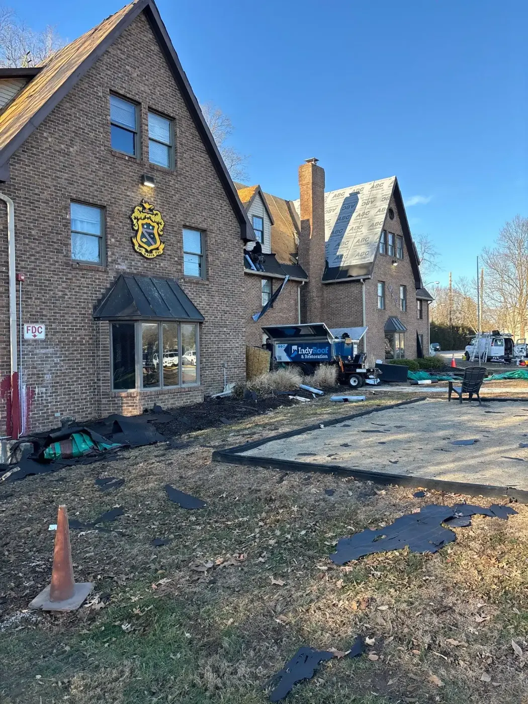 Commercial roof inspection documented in Lewisville