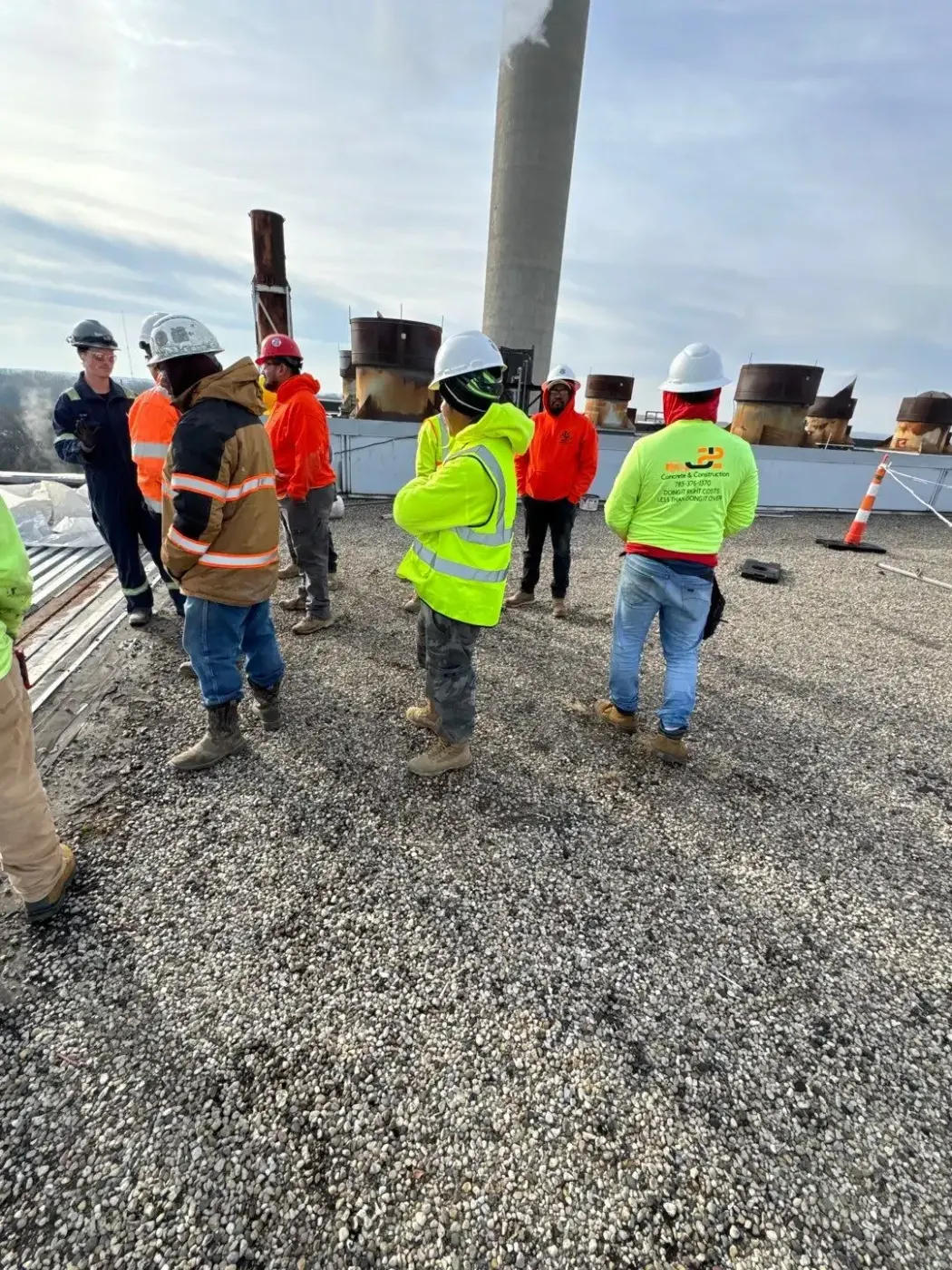 Commercial roof inspection documented in Lewisville